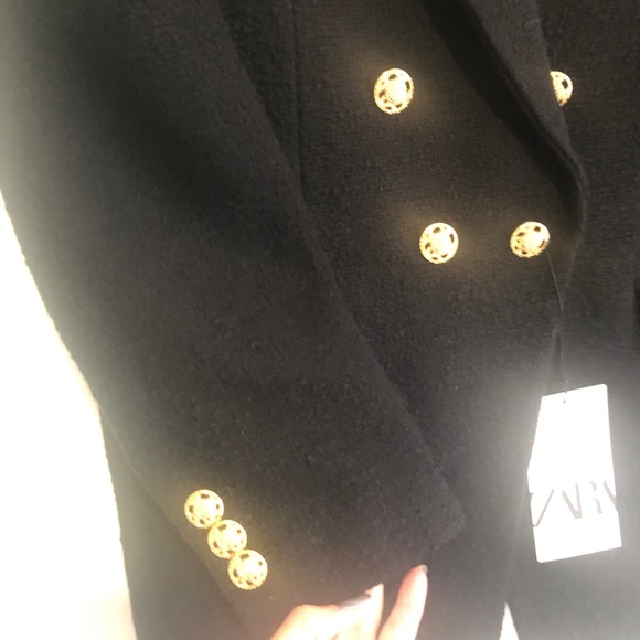 NWT Zara Blazer Limited Edition Black Brand New Size L - Picture 5 of 16